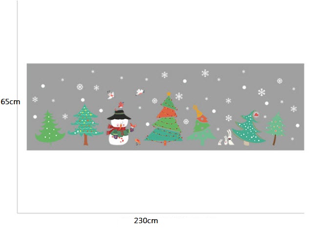 Người tuyết và 4 cây thông Noel